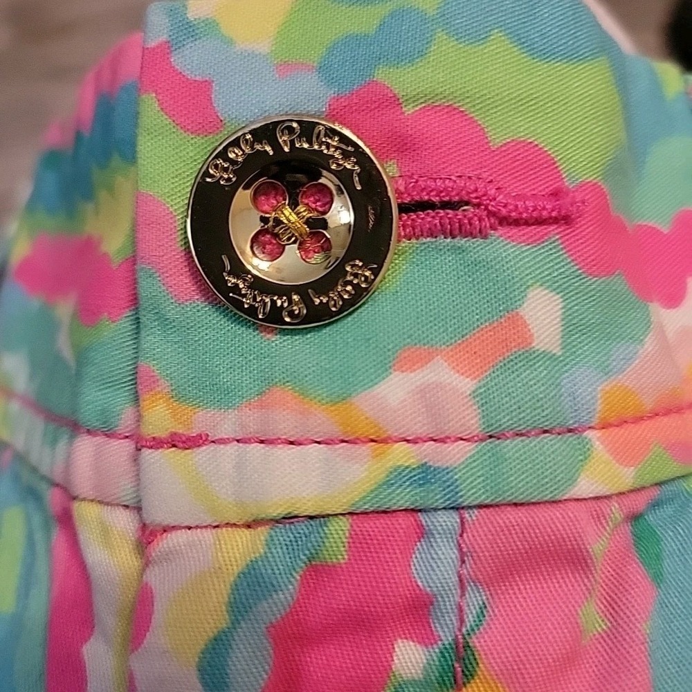 Lilly Pulitzer Shorts Womens 0 Multicolor The Callahan Shorts 5" Inseam 19277 - Picture 7 of 12